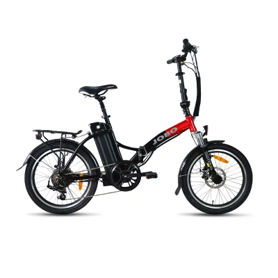 Jobo 4-6h 6/7 Engranajes de velocidad 36V / 250W 10ah Bicicleta plegable eléctrica de batería pequeña barata para la venta con certificado ISO9001